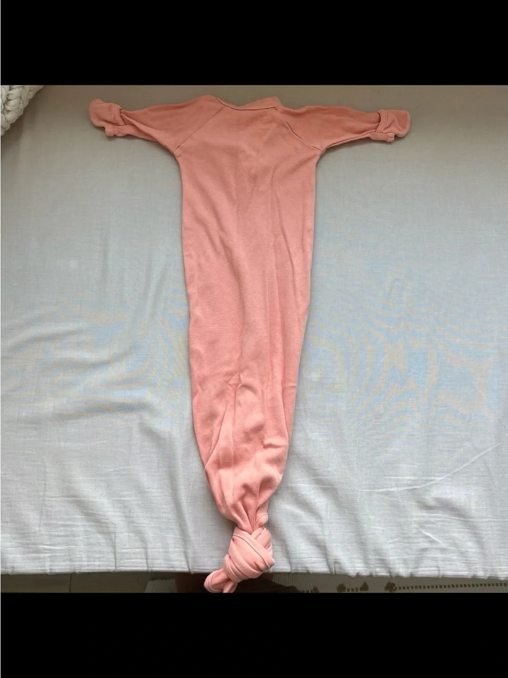 Goumi Knot Gown Sleeper in Dusty Peach